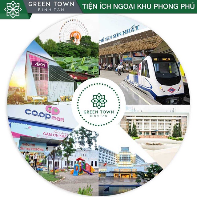Tiện ích ngoại khu căn hộ Green Town Bình Tân